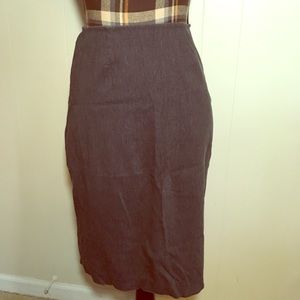 Charcoal Pencil Skirt